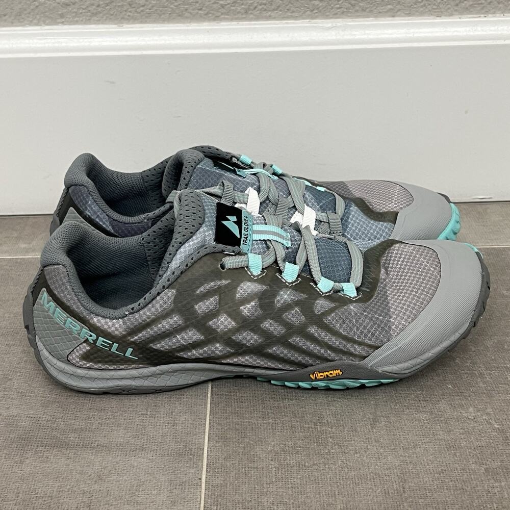 Merrell Trail Glove 4 Women's Size 7 Gray Barefoot Running Outdoor Trail Shoes